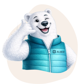 ours Alber au téléphone