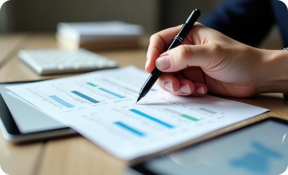 main qui écrit dans un dossier