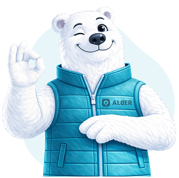 Ours Alber fait un clin d'oeil